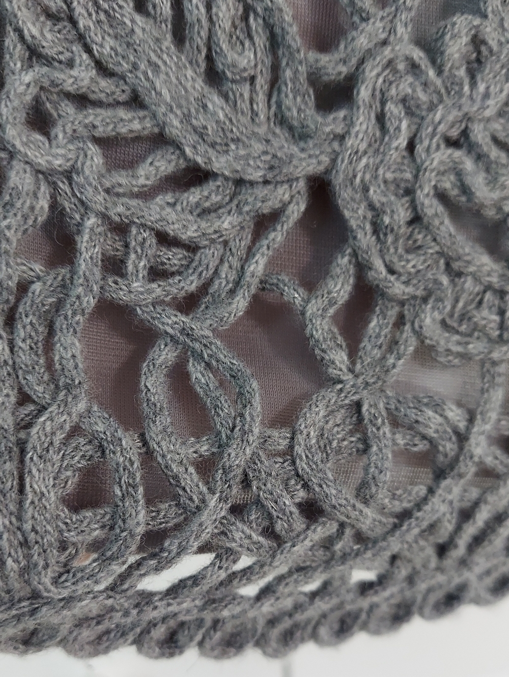ESCADA Sweater, Med, Wool Blend Vest, Open Knit Front Lined, Cashmere Back - Picture 6 of 13